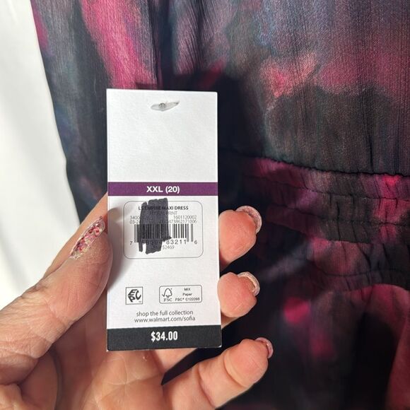 Sofia Jeans Long Sleeve Empire Dress. Size XXL (20). New With Tag. - Picture 9 of 12